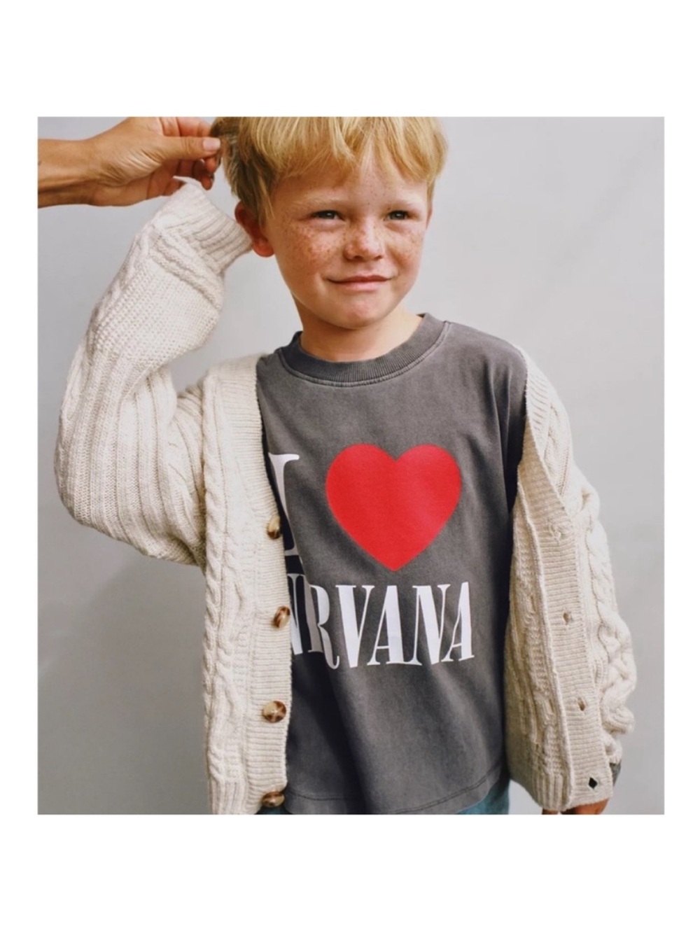 ZARA GARMENT DYE NIRVANA T-SHIRT